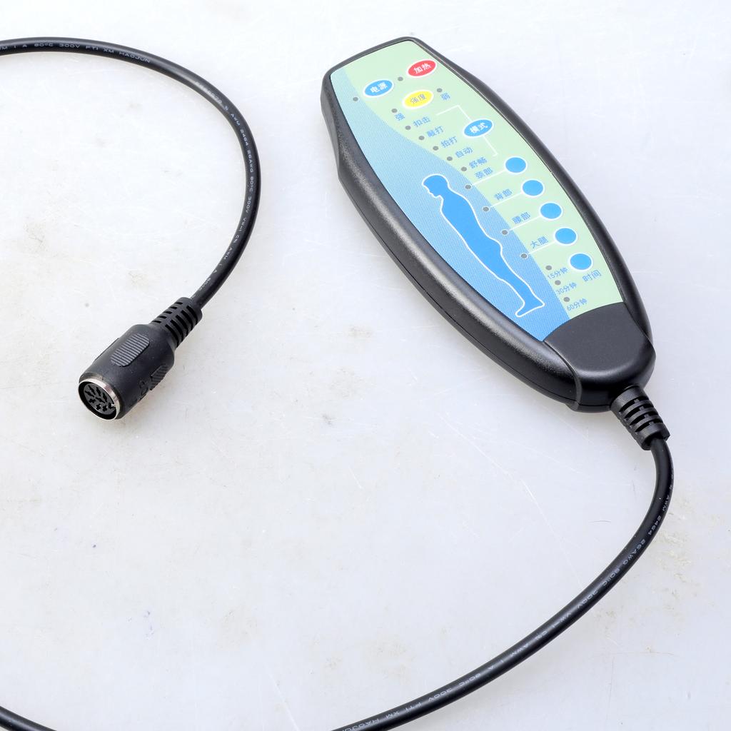 Multiple Mode Massage Remote For Electric Recliner Chair 8 Pin Female Connectors 12VDC 20in Cord Heating Intensity Options