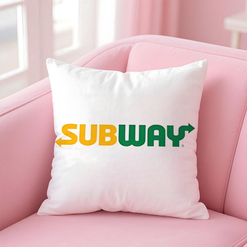 S-Subway Cushion Cover Home & Car Multi-Scene Pillow Cover - Reversible, Soft & Durable for Daily Use