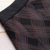 Plaid A-Line Knit Midi Skirt with Elastic Waist - 2025 Autumn Collection