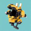 M Building Block Compatible With Lego 165173 Orange Mecha, Assembly Robot, Figure Model Building Block
