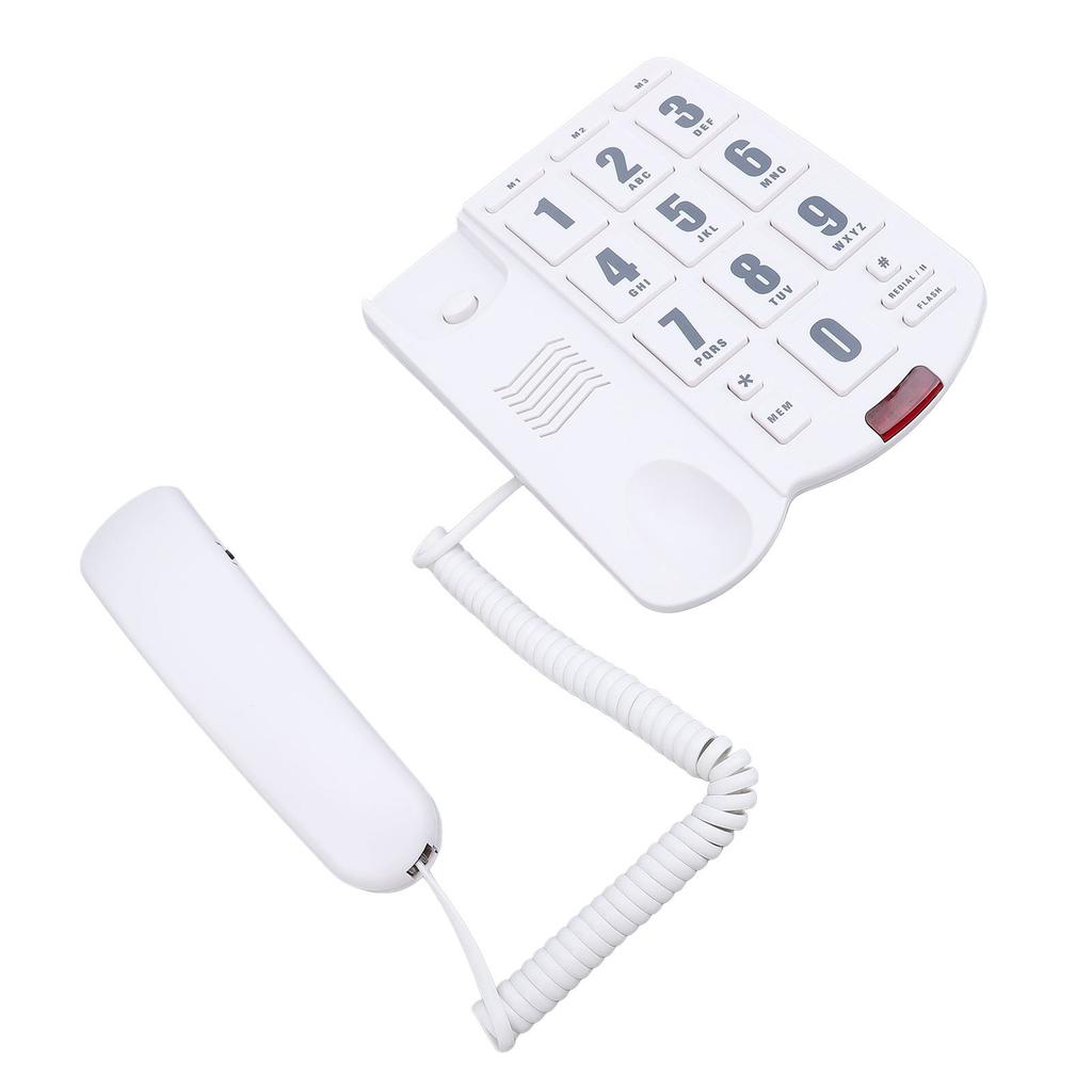 Corded Home Phone Big Button Quick   Volume   Wall Mountable Telephone for Seniors