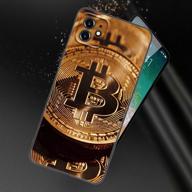 Money Dollars Gold Coin Phone Case For Apple iPhone 13 12 Mini 11 Pro XS Max XR X 8 7 6S 6 Plus SE 2022 2020 5S 5 Black Cover