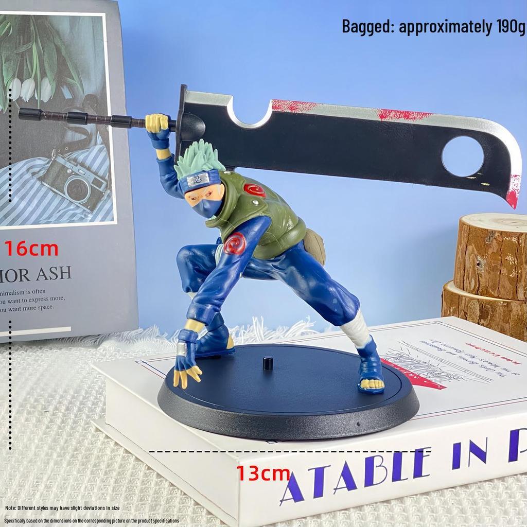 Naruto Anime Figure: Great Sword Model Featuring Kakashi, Itachi, Sasuke, Minato, and Sakura