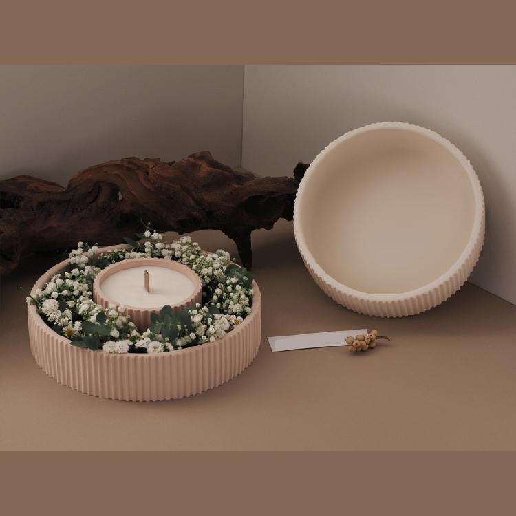 Silicone Candle Holder Mold Candle Plate Mold Jewelry Tray Molds Storage Tray Moulds Silicone Texture for Crafting Lover