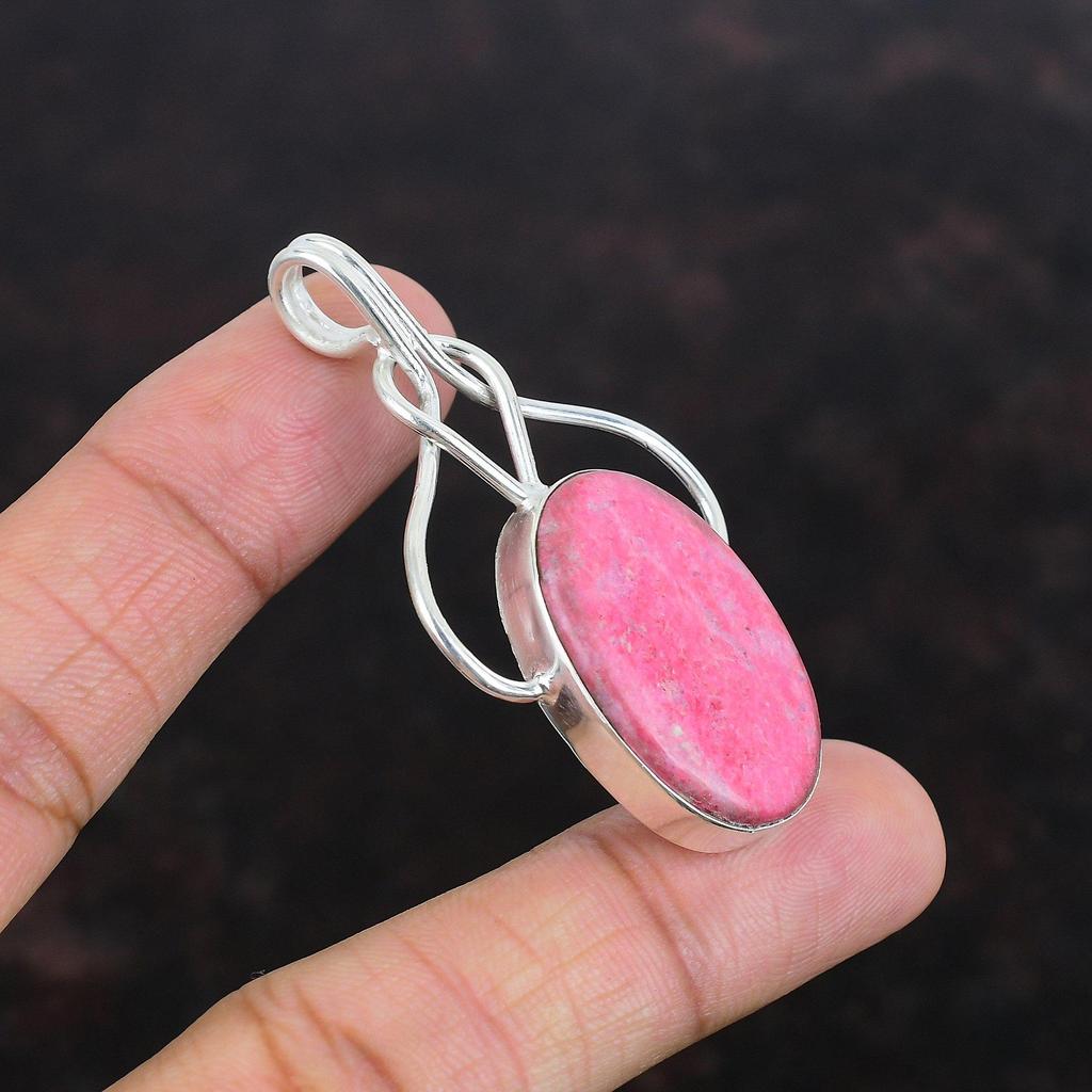 Thulitt Anheng Håndlaget Smykke Edelsten Anheng 925 Sterlingsølv Anheng Thulitt Smykker Helt Nytt Anheng Bryllupssmykker Gave Til Hennes