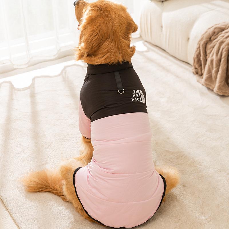 Golden Retriever Border Shepherd Autumn and Winter Warm Small Medium and Large Dog Dog ClothingCasual Teddy Two-legged Cotton-on Clothing Pet Clothing