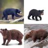 TOYMANY Animal Figurines - Bear Figurines (6-pack) - Bear Family - Forest Animal Set - Realistic Animal Models - Brown Bear, Black Bear - Popular Anim