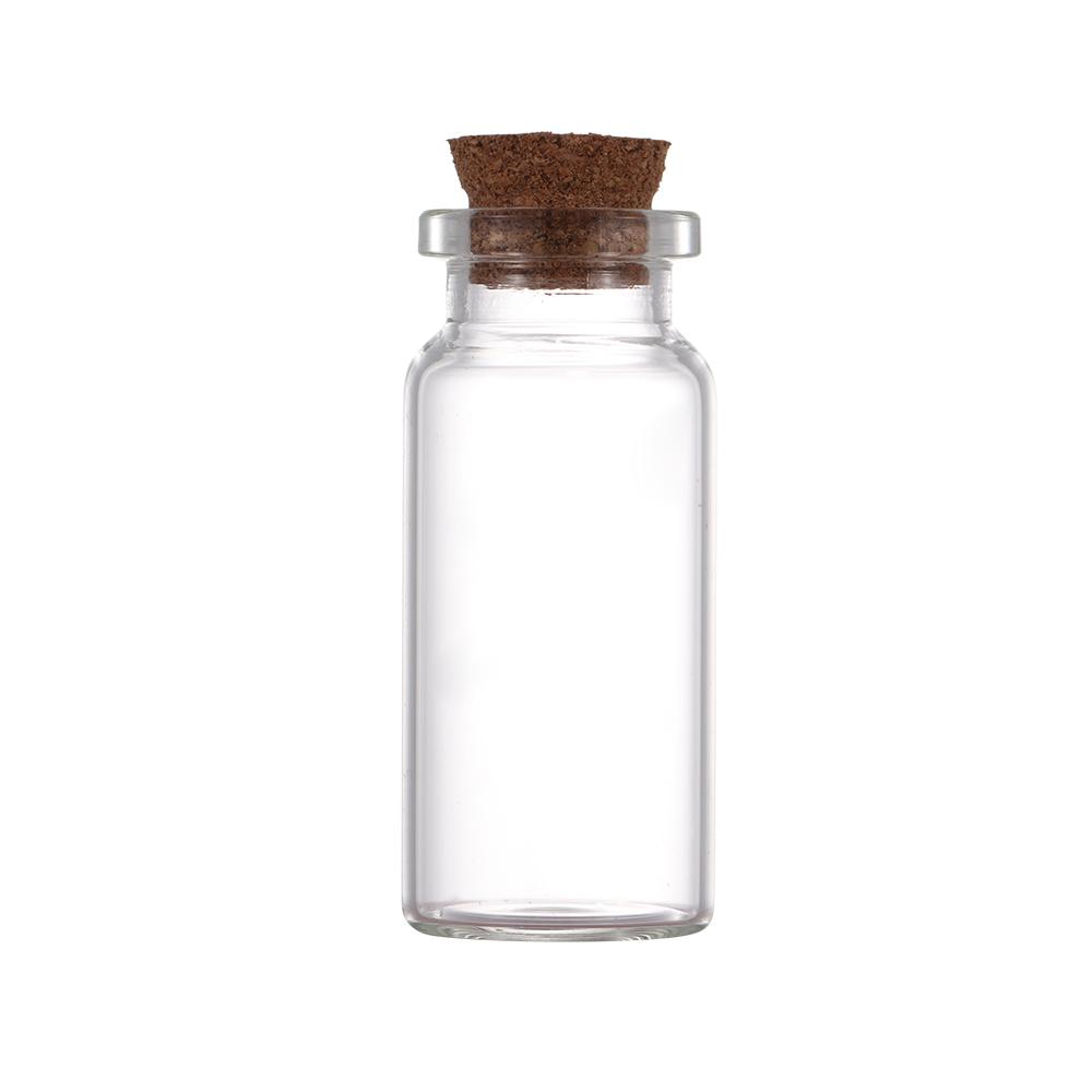 Vials Glass Bottle Mini Containers Blank Transparent Message Bottles Tiny Small With Cork Stopper