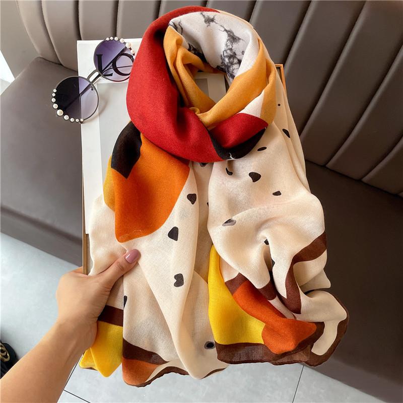 Xiaomi autum shawl outer fashionspring & fall scarf women's cotton and linen dual-use easiest for match thin winter silk scarf long gauze scarf