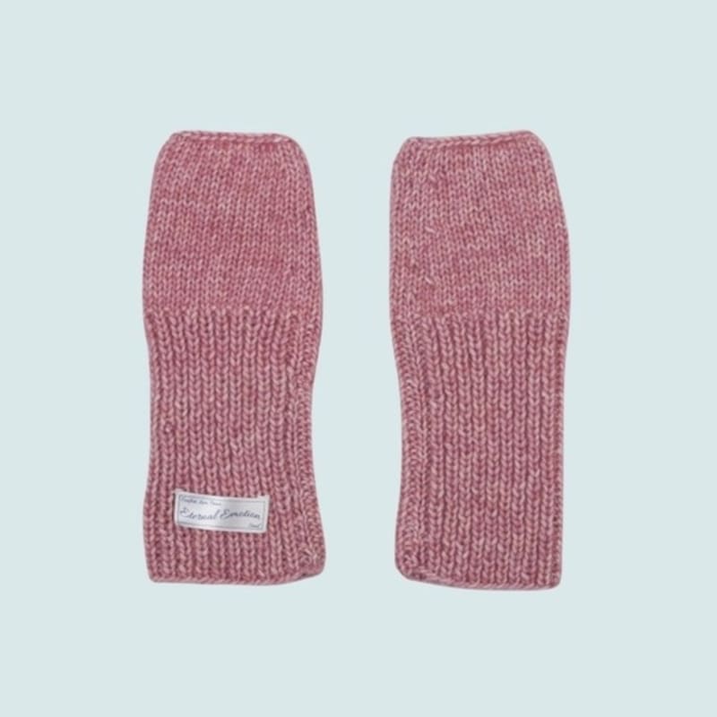 ETERNAL EMOTION SIGNATURE LABEL HANDMADE WOOL WARMER (pink MELANGE)
