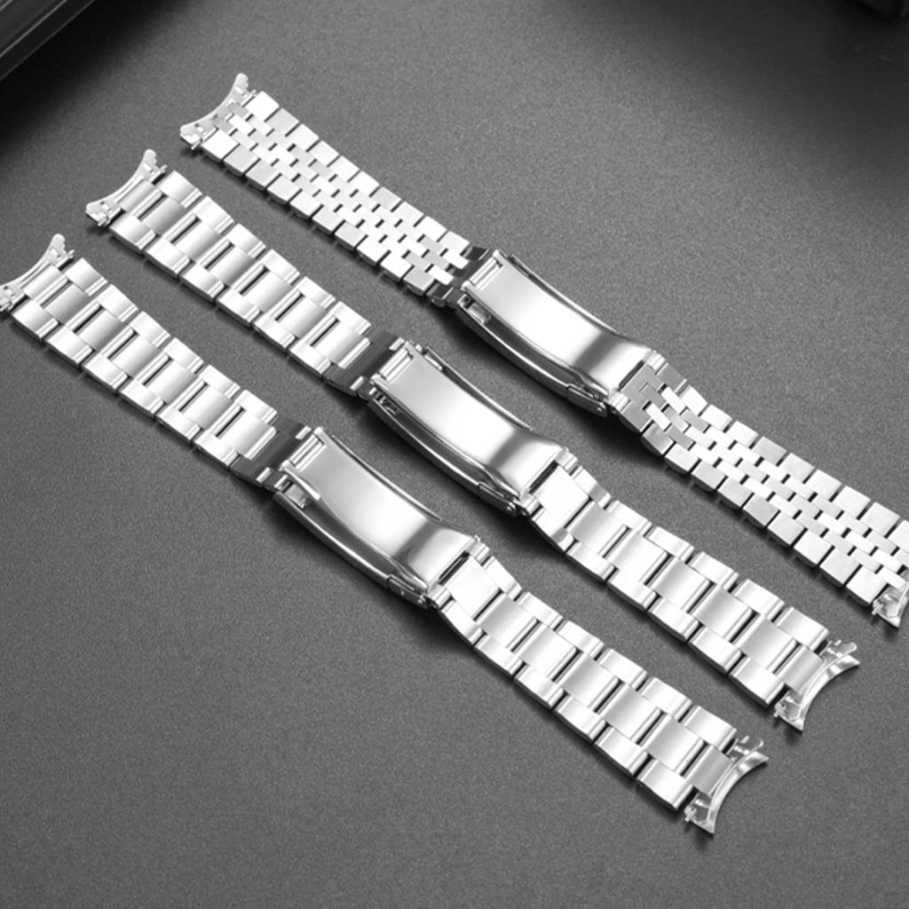 Bracelet en Acier Inoxydable pour Seiko Non. 5 Sxns80 Snxs79 Snxs79k Snxs77 Snxs73 Bracelet de Montre Courbé Accessoires Bracelet de Poignet 19mm