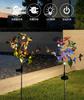 JYL TS/123,Outdoor Simulation Butterfly Ground Stake Light Solar Charging Lamp for Garden Lawn Decor