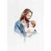 Vintage Sacred Heart of Jesus Holy Family Virgin Mary Religious Poster Canvas Painting Print Wall Art Pictures Home Decor