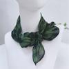 Thin Cotton And Linen Solid Color Square Scarf Plaid Square Scarf Women'S Summer Neck Protection Small Silk Scarf Accessories Small Scarf