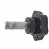 5Pcsset Carbon Steel Handle Machine Screw Bolts Star Shape Hand Knob Screws Bolt Head Thread Clamping Thumb
