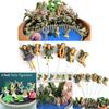 6pc Miniature Fairy Garden Figurines Set Vibrant Multicolored Outdoor Micro Landscape Decor