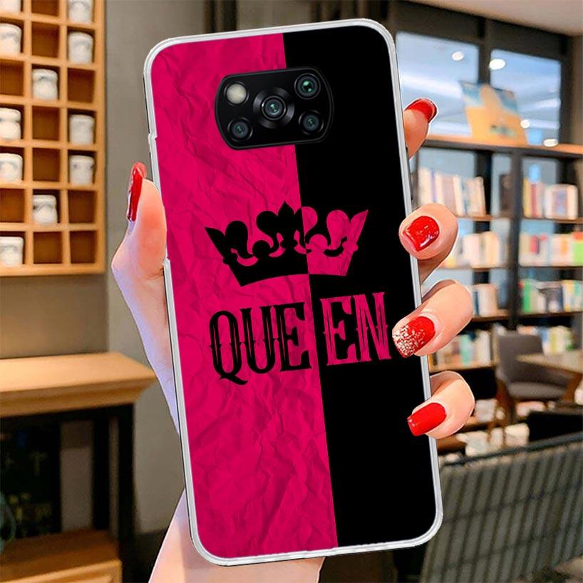 

Lovers King Queen Cover Phone Case For Xiaomi Poco F7 Ultra X7 X6 X5 Pro M7 Redmi 15C 15 13C 13 12C 12 10C 10 9A 9C 9T 9 Shell P Redmi 10A
