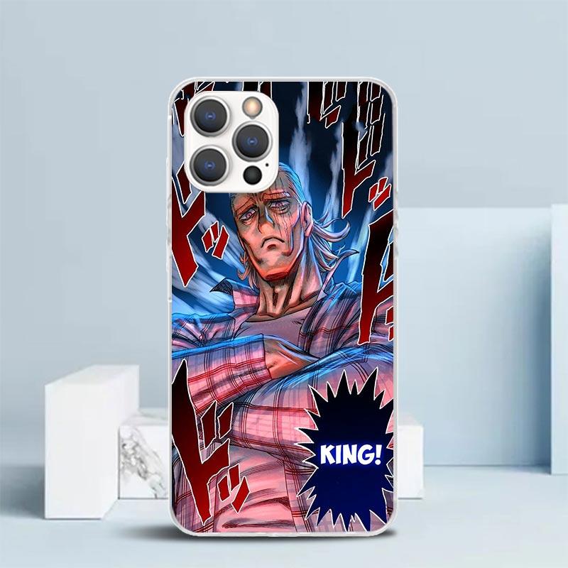 One P-Punch-Man Saitama King Soft Cover for iPhone 16 17 Air 15 14 Pro Max 16E Phone Case 13 Mini 12 11 7 SE 8 Print Pattern Fit