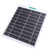 5W Solar Panel Charger Solar Charger with Type C Port for Security Camera Doorbell Outdoor Indoor Use White