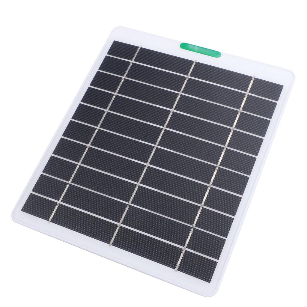 5W Solar Panel Charger Solar Charger with Type C Port for Security Camera Doorbell Outdoor Indoor Use White