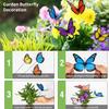 10/20/50pcs Butterfly Decoration Stakes 3D Artificial Butterfly Yard Planter Flower Pot Home Party Garden Patio Decoration
