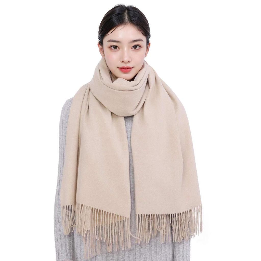 Used Ships within 24 hours! Christmas gift, birthday gift, plain, wedding, large stole, scarf for women [RIIQIICHY]