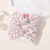 2pcs/set Cute Cotton Print Flower Prints Bow Hair Clips Baby Girls Summer Bowknot Hairgrips Barrettes Headwear Hair Accessories