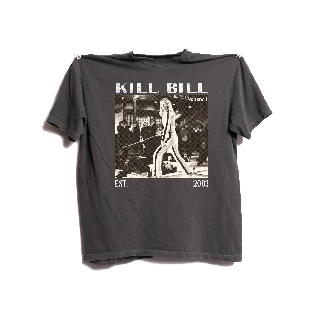 Kill Bill Retro Movie Tshirt Quentin Tarantino Uma Thurunisex Summer Unisexs And Unisexs Loose And Breathable Tshirt Top