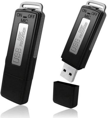 Digital Voice Recorder - Mini Dictaphone - 8 GB - USB 3.0 - Ideal for Meetings - Black