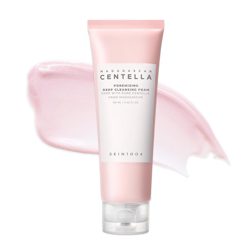 SKIN1004 Mousse Nettoyante Profonde Centella Poremizing | Contrôle du Sébum & Resserrage des Pores avec Kaolin & Papaïne pour Peaux Grasses, 125ml