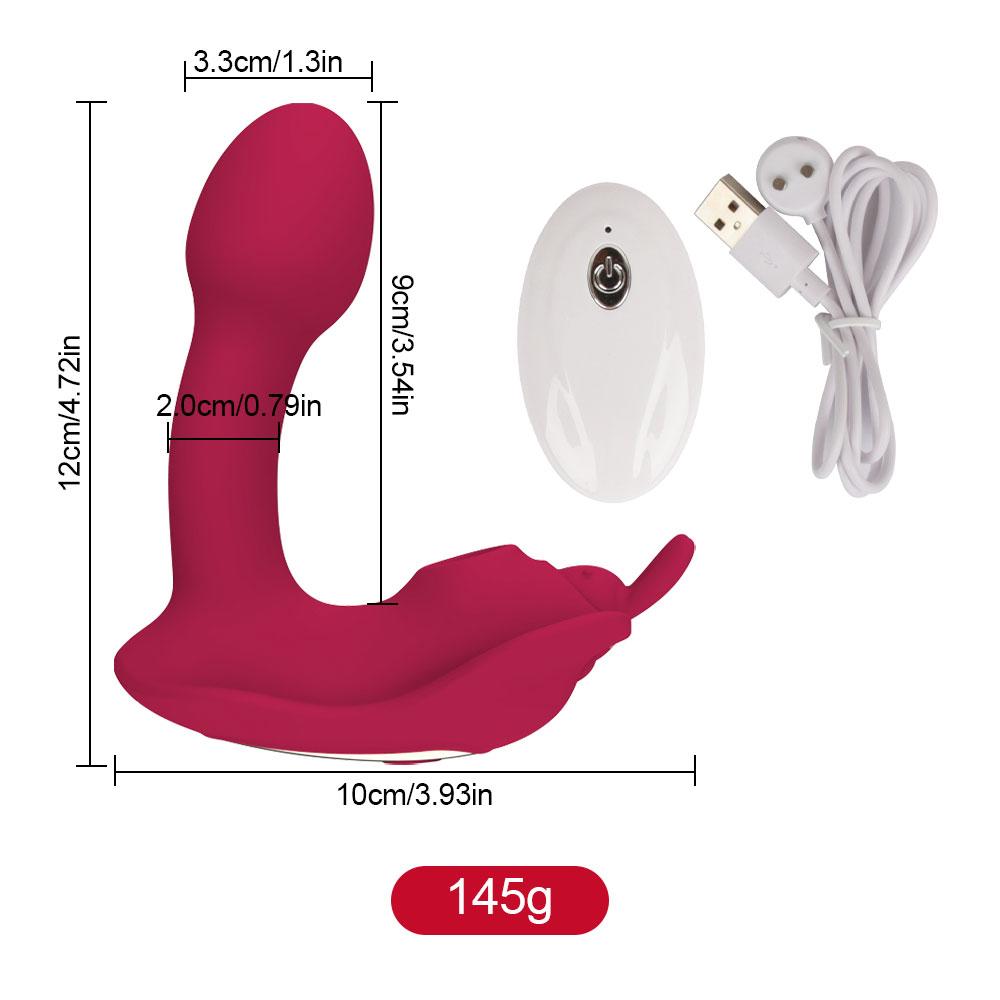 Pro ženy Přísavky Kalhotky Butterfly Vibrátor Klitoris Přísavný masážní přístroj Vaginální bod G Výkonný stimulátor vibrací Ženy Sexuální hračky