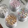 30 Pcs/Box Irregular-Shaped Drill Nail Art  3D  Nail Stones Gems Pearl Diy Manicure Decorations Accessories