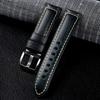 Cinturino in Pelle di Vacchetta Strato Superiore Fatto a Mano 18 19 20 21 22 23 24 26MM Pelle Cerata ad Olio Vera Pelle Vintage Braccialetto da Uomo