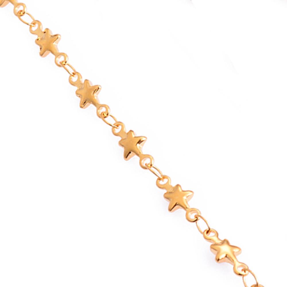 1Pc Length 18cm-100cm Stainless Steel Handmade Heart Link Chain Necklaces Bracelet For Women Heart Cross Bracelet Jewelry 18cm