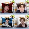 Fit for Chinese Star Fans Gift CCai Xukun Cushion Cover Linen Pillowcase Soft  for Sofa Bed Home Room Decor
