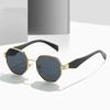 Trendy Polygonal Metal Frame Sunglasses Women Retro Sunshade UV400 Luxury Brand Design Fashion Vacation Eyewear