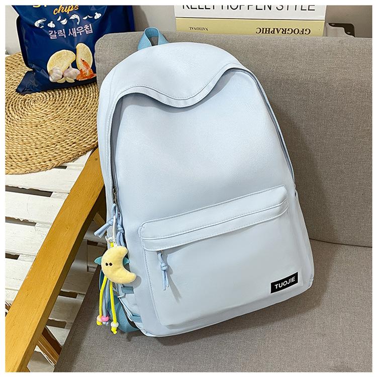 Schoolbag Korean ins new high-value fresh and sweet candy-colored backpack, lightweight and large-capacity backpack for junior and senior high school