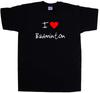 I Love Heart Badminton T-Shirt