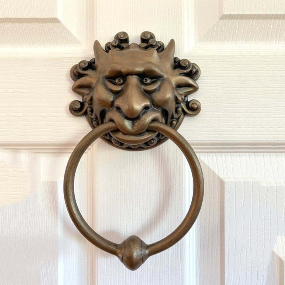 Door Knocker Front Door Knocker 3D Dragon Face Door Knob for Wall Hanging Door Art Deco