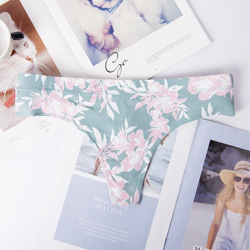 Sexy Ladies Cotton Mesh Transparent Panties Thongs String lingerie Fashion Low-Rise Women Underwear Seamless Briefs 1pcs yq02