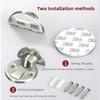 Punch-Free Invisible Magnetic Door Stopper: Stainless Steel Windproof Mechanical Self-Locking Door Stop for Home Safety