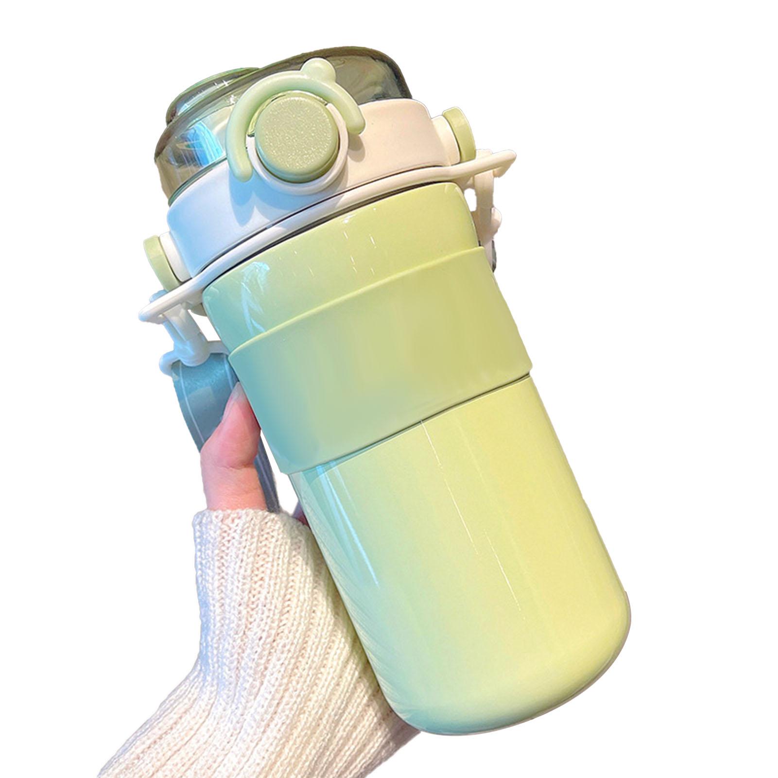 Insulated Straw Water Bottle Spillproof Stylish Girls Boys Portable Thermal Water Bottle Cup for Sports Outdoor