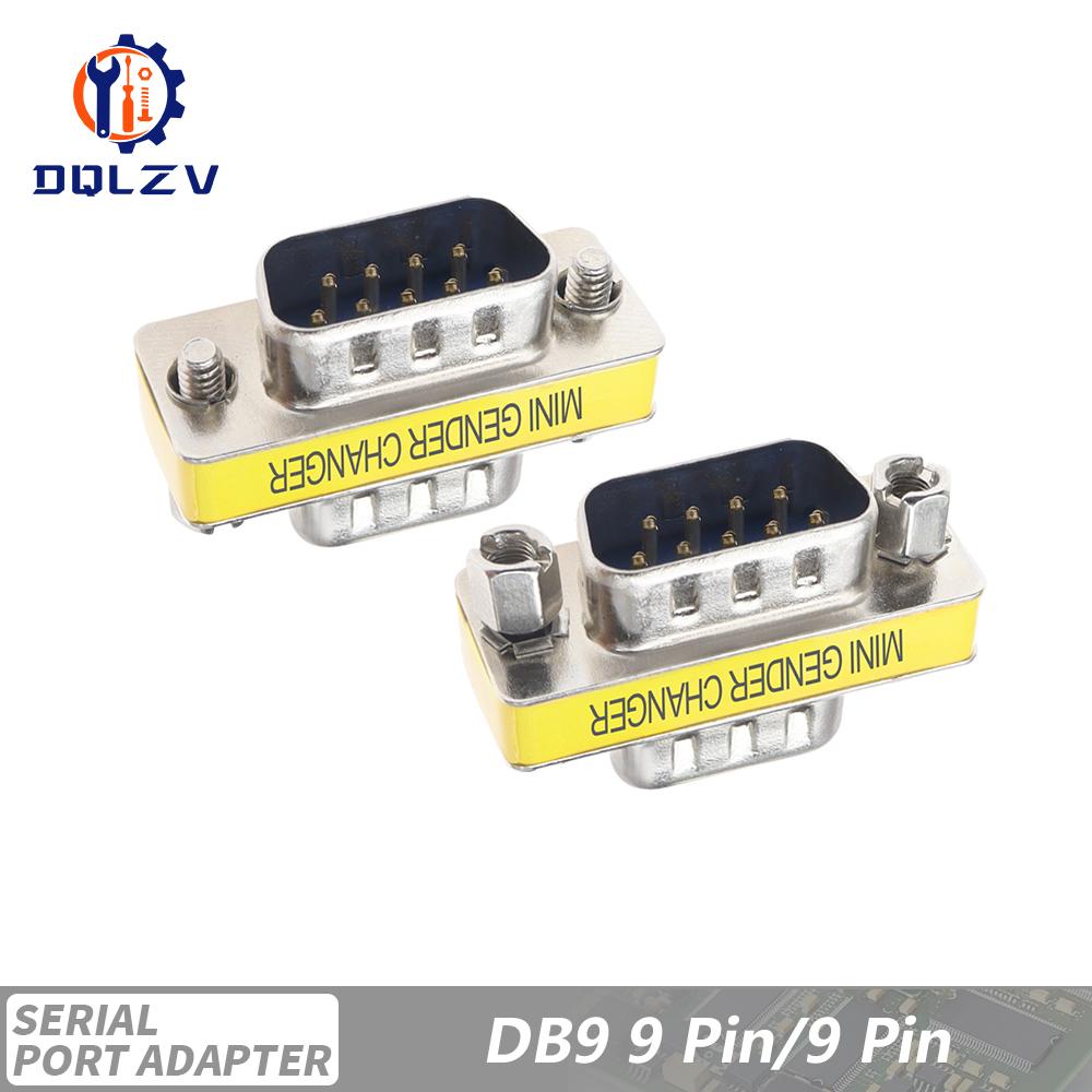 MINI DB9/DB15 9/15/25/37Pin Female/Female/Male Gender Changer VGA Plug connector Adapter D-Sub RS232 Serial Plug Connector