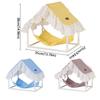 Ventilated Hamster Triangle Tent Sunshade Hanging Sleeping Bed Cozy Pet Shelter  Small Animals