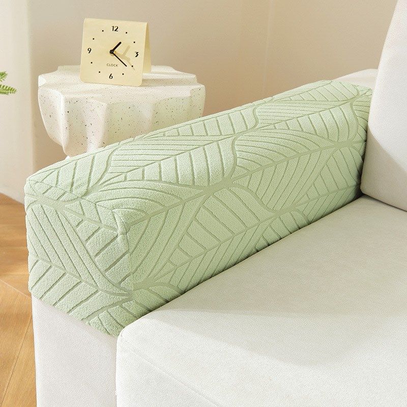 

Sofa Gloves Cover a Pair of Sofa Side Cover Universal All-Inclusive Non Slip Cloth Cover Towel Sand X Hair Armrest Elastic Feather-grass green A piece of ordinary armrest
