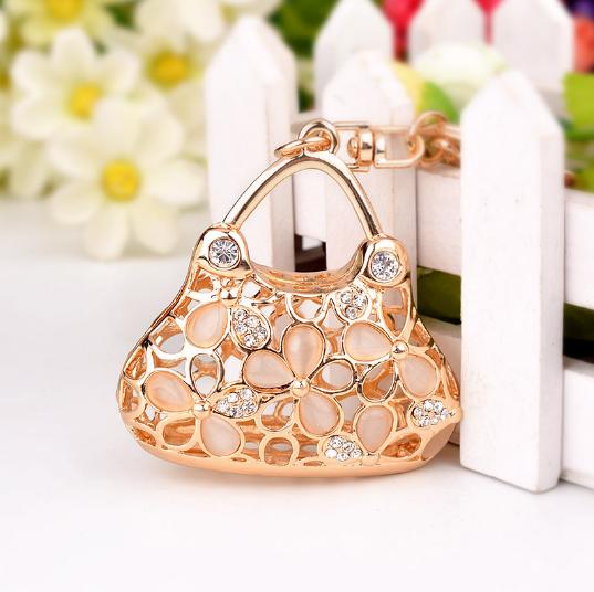 Chaveiro de Metal para Bolsa de Luxo Formato de Bolsa de Couro Feminino Charme de Alta Qualidade Decoração Suporta um Selo Bolsa de Couro Leopardo