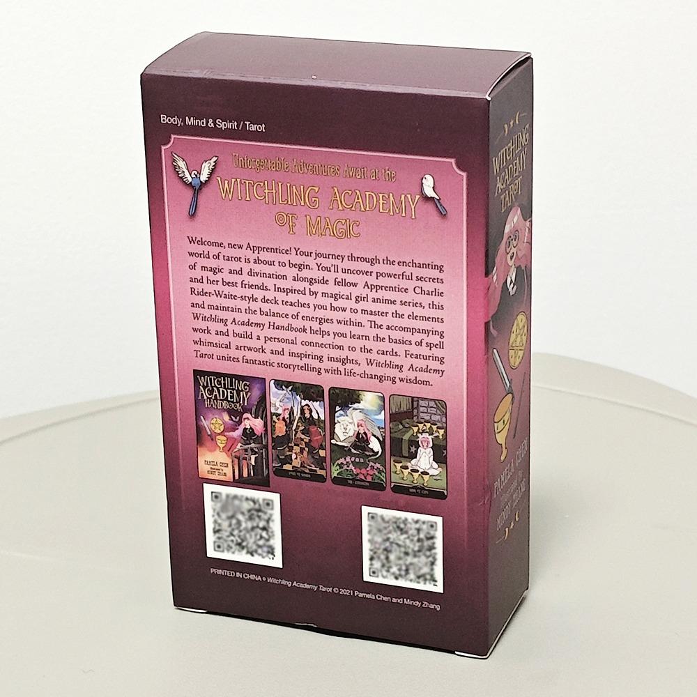12*7cm Witchling Academy Tarot Deck 78 Pcs Tarot Cards Featuring Whimsical Artwork and Inspiring Insights Based On Rider System