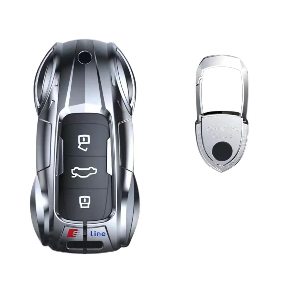 

Защитный чехол для автомобильных ключей, чехол для электронного ключа автомобиля, устойчивый к царапинам, точный автомобильный металлический сплав, чехол для A6 A4 A3 Q2 Q3 Q5 Q7 A7 A8