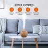 Creative Vase Humidifier Wood Grain Usb Colorful Lamp Office Air Humidifier Ball Marquee Essential Oil Diffuse Aroma Diffuser