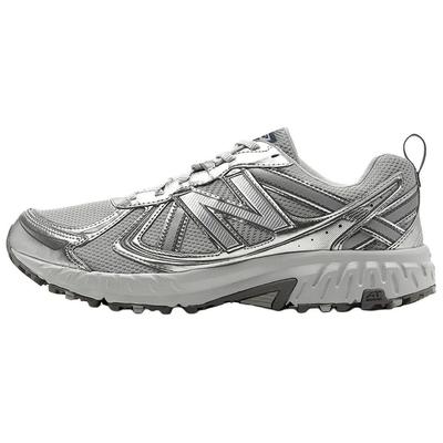 T410 Comfortable Abrasion Resistant Low Top Running Shoes Unisex Gray Silver NBPFFS131D